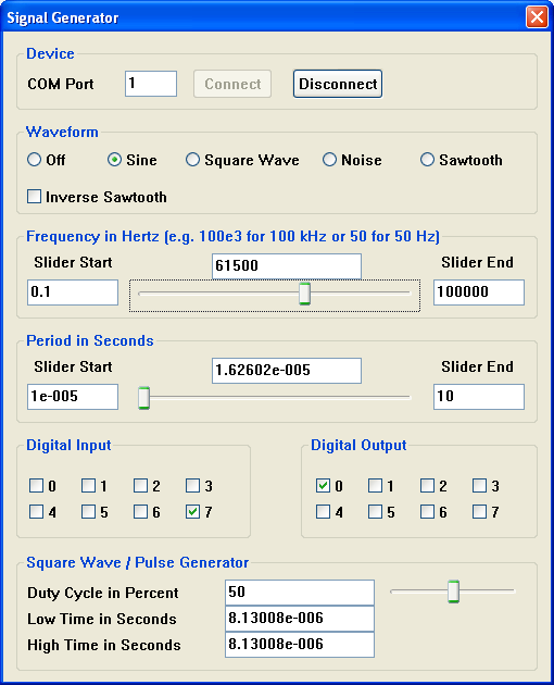 how to write test tone generator